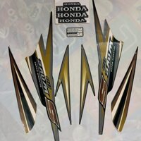 Bộ tem xe Wave S110 đời 2009 -2010 màu Đen Xám- tem 3 lớp- LOẠI ĐẸP