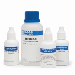 Bộ Test Kits đo Acidity (CaCO3) Hanna Hi 3820, 0-500 mg/L (ppm)