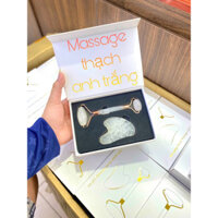 Bộ thạch anh trắng massage và chống nhăn da mặt