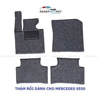 Bộ thảm rối lót chân ô tô 5 chỗ dành cho xe Mercedes S550 dễ vệ sinh, không mùi hôi