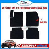 Bộ thảm rối lót chân ô tô 5 chỗ xe Ford Ranger Wildtrak/Raptor năm 2022-2024