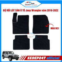 Bộ thảm rối lót chân ô tô 5 chỗ xe Jeep Wrangler năm 2018-2022