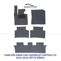 Bộ thảm rối lót chân ô tô 7 chỗ dành cho xe Chevrolet Captiva LTZ SỐ TỰ ĐỘNG 2014-2018 dễ vệ sinh, không mùi hôi