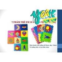 Bộ Thảm Xốp Cho Bé Gồm thảm hình HOẠT HÌNH DOREMON KITTY SIÊU NHÂN CÔNG CHÚA CON VẬT số thứ tự và chữ cái