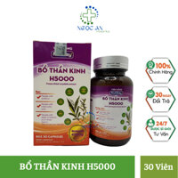 Bổ thần kinh H5000 đau dây thần kinh toạ, dây thần kinh liên sườn, người khó ngủ kém ngủ do đau thần kinh cơ hộp 30 viên