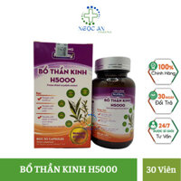 Bổ thần kinh H5000 đau dây thần kinh toạ, dây thần kinh liên sườn, người khó ngủ kém ngủ do đau thần kinh cơ hộp 30 viên