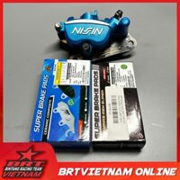 Bố thắng BRT dành cho heo Nissin Samurai 2piston-heo bên phải- bố trắng và bố vàng