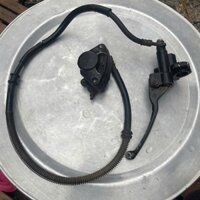 Bộ thắng dầu tay - dây - heo 3 món gắn cho PIAGO ZIP 100(hàng zin tháo xe)