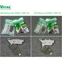 Bố thắng đĩa trước + sau CB 400, CB500F /CB 600,CB650F/CBR 250/300/500/600, REBEL VITAL - Má phanh ,bố thắng đĩa VITAL