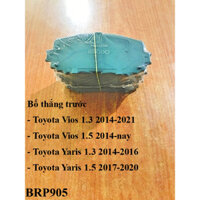 Bố thắng trước Toyota Vios 1.3 2014-2021 Toyota Vios 1.5 2014-nay Toyota Yaris 1.3 2014-2016 Toyota Yaris 1.5 2017-2020