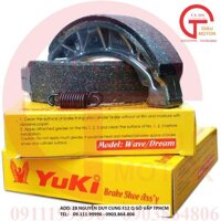 BỐ THẮNG VÀNG YUKI - MÁ PHANH CƠ - XE HONDA CC: 50-70-100-110-125 DREAM, WAVE ,UY TÍN, CHẤT LƯỢNG,GIÁ RẺ