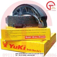 BỐ THẮNG VÀNG YUKI - MÁ PHANH CƠ - XE HONDA CC: 50-70-100-110-125 DREAM, WAVE  ,UY TÍN, CHẤT LƯỢNG,GIÁ RẺ