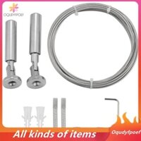 Bộ thanh dây treo tường để trưng bày nghệ thuật - Dây treo ảnh bằng thép không gỉ Dây phơi quần áo Dây rèm cửa sổ Dây căng Đồ thủ công đa năng (5 mét)
