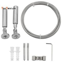Bộ thanh dây treo tường để trưng bày nghệ thuật - Dây treo ảnh bằng thép không gỉ Dây phơi quần áo Dây rèm cửa sổ Dây căng Đồ thủ công đa năng (5 mét)