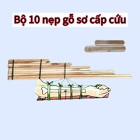 Bộ Thanh Nẹp Gỗ Y Tế Dụng Cụ Nẹp Tay Chân Khi Bị Chấn Thương