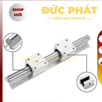 Bộ Thanh Ray Trượt Tròn Có Đế Dài 1m Phi 12, 16, 20, 25 (1 Thanh Ray dài 1 Mét + 2 con trượt SBR..UU)
