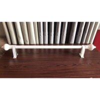 Bộ Thanh Treo Rèm - Đầy Đủ Phụ Kiện - Chắc Chắn Chịu Lực Tốt Độ Bền Cao - Trắng - 1.2m