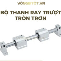 Bộ Thanh Trượt Tròn Trục 12mm (Gồm 1 thanh trượt tròn SFC12 + 2 Hộp trượt SCS12UU + 2 Gối đỡ SK)
