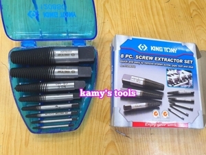 Bộ tháo bu lông ốc vít gãy 8 chi tiết Kingtony 11208SQ
