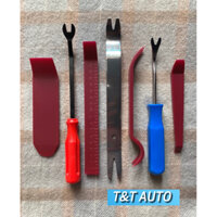 Bộ tháo lắp cậy chốt nở, taplo, nội thất ô tô 7 món tiện lợi rẻ bền đẹp ( nhựa tổng hợp OPP + thép chống gỉ)