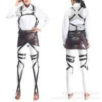 Bộ thắt lưng Attack on Titan Cosplay Quân đội điều tra Mikasa Đội trưởng Dây đai di động Thiết bị thắt lưng toàn thân DMKF