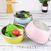 Bộ Thau Chậu Inox 3 Món Cao Cấp