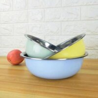 Bộ Thau Chậu Inox 3 Món  Cao Cấp Size 22 24 26cm Siêu Tiện Dụng