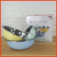 Bộ Thau Chậu Inox 3 Món Cao Cấp Size 22 24 26cm Siêu Tiện Dụng