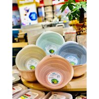 Bộ Thau Rổ Nhựa Cao Cấp Yoko INOCH - Nhựa Cao Cấp Chắc Chắn Sang Trọng, Gọn Gàng, An Toàn Cho Sức Khoẻ - 35cm,Xanh Bạc Hà