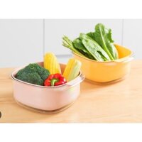Bộ thau rổ vuông Yoko 23cm - 27cm Inochi làm từ chất liệu nhựa nguyên sinh cao cấp, không độc hại