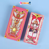 Bộ Thẻ Bài Sakura 56 Lá Hộp Nhỏ  Màu Hồng