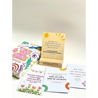 Bộ thẻ bài tiếp thêm động lực và tích cực 52 lá Rise & Shine - THE JOY BOX
