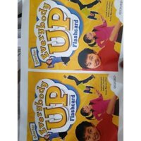 bộ thẻ flashcard everybody up starter khổ A5 2 mặt  NC10-10