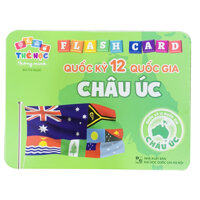 Bộ Thẻ Học Flash Card Thông Minh Cho Trẻ Phân Biệt Quốc Kỳ Của Các Quốc Gia Châu Úc