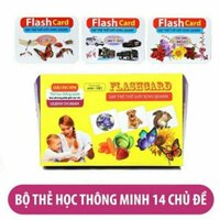 Bộ thẻ học thông minh 14 chủ đề size to