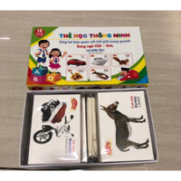 Bộ thẻ học thông minh 16 chủ đề song ngữ Anh - Việt cho bé