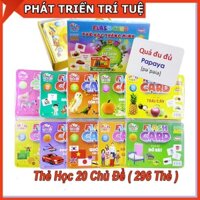 Bộ Thẻ Học Thông Minh 20 Chủ Đề - Flash Card Phát Triển Trí Tuệ Cho Bé