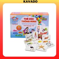 Bộ thẻ học thông minh cho bé 16 chủ đề KAVADO BTTM01
