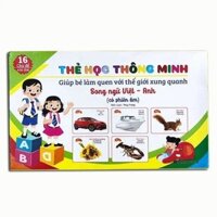 Bộ thẻ học thông minh cho bé 16 chủ đề – 416 thẻ (Song ngữ)