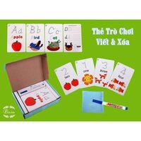 BỘ THẺ HỌC TRÒ CHƠI THẦN THÁNH VIẾT VÀ XÓA CHO BÉ MẪU MỚI NHẤT