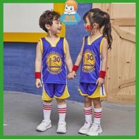 Bộ thể thao cho bé VẢI BÔNG tinh khiết, bộ ba lỗ bé trai, bộ cho bé gái phong cách khỏe khoắn, quần áo trẻ em UNISEX