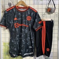 Bộ thể thao CLB Manchester United Đen phối cam