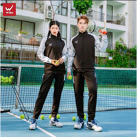 Bộ thể thao giữ ấm mùa thu đông cao cấp Wika Suvec nam nữ chính hãng đẹp xịn giá rẻ chất nỉ dày dặn quần áo dài tay mới