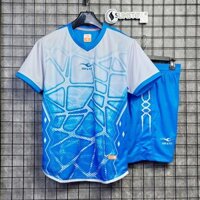 Bộ Thể Thao K&F Picco Trắng Xanh - Đồ Tập Thể Thao Cho Bóng Đá, Cầu Lông , Bóng Chuyền