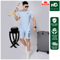 Bộ thể thao nam Adidas cao cấp mùa hè chất mát chuẩn phom xịn đẹp Mango MG5-0102 Set thể thao nam cộc tay hè 2025