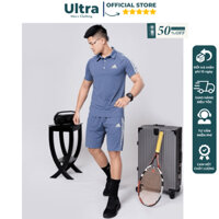 Bộ thể thao nam Adidas cao cấp mùa hè chất mát chuẩn phom xịn đẹp Ultra UH5-684 Set thể thao nam cộc tay hè 2025