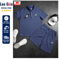 Bộ thể thao nam Adidas cao cấp mùa hè chất mát chuẩn phom xịn đẹp Leegiin LH5-039 Set thể thao nam cộc tay hè 2025