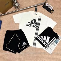 Bộ Thể Thao Nam Adidas Logo In 5D Chống Bong Chất Cotton Mềm Mịn - Bộ Thể Thao Nam Mẫu Mới Nhất 2024