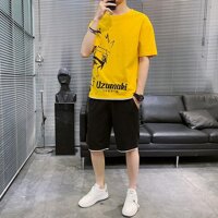 BỘ THỂ THAO NAM, Bộ Quần Áo Thể Thao Nam Chất Thun Lạnh Mẫu Mới Nhất 2021 - Trắng,Size M