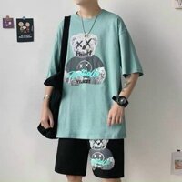 Bộ thể thao Nam - Bộ quần áo tay cộc  - Bộ thể thao Nam thun cotton